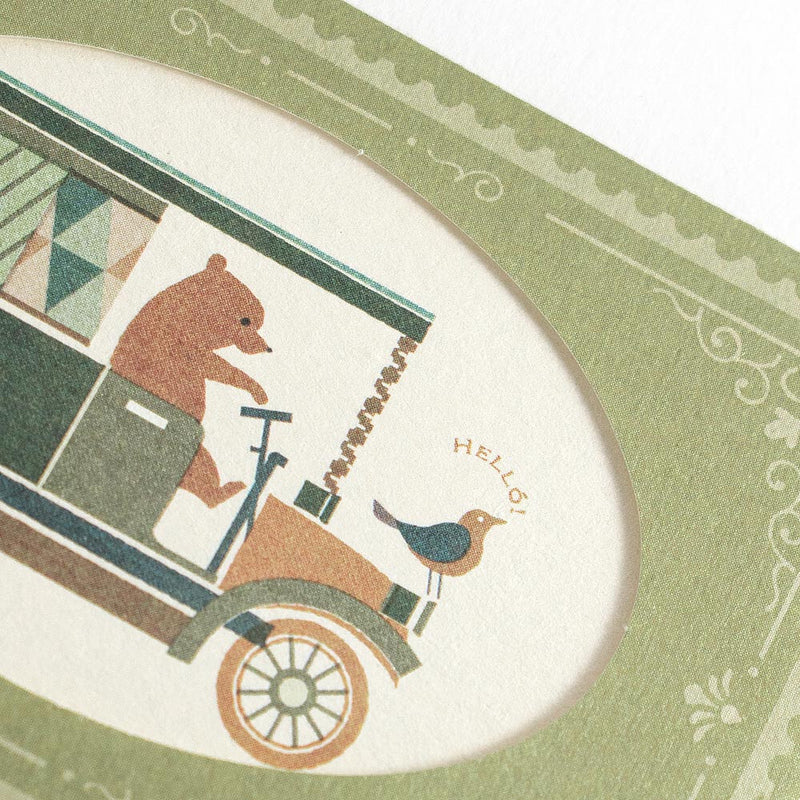 Vintage Bear Mini Greeting Notecard Set