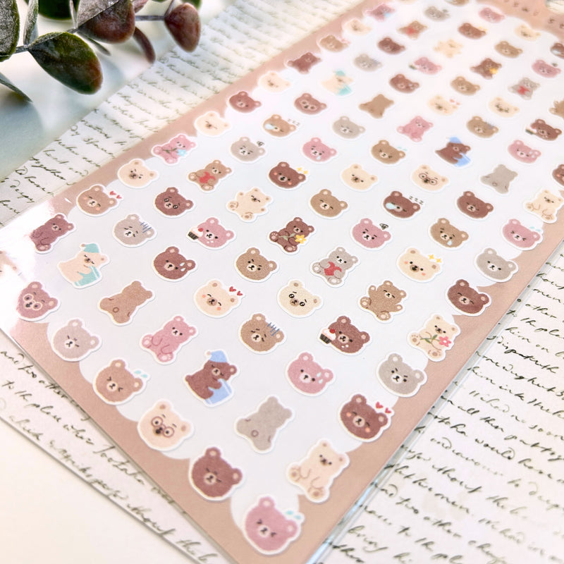 Little Bears Planner and Journal Stickers (1 Sheet)