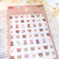 Little Bears Planner and Journal Stickers (1 Sheet)