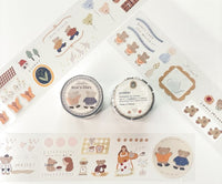 Ranmyu - BEAR'S DIARY | Kiss-Cut PET Tape