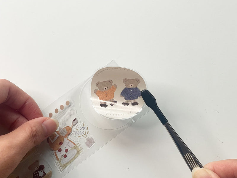 Ranmyu - BEAR'S DIARY | Kiss-Cut PET Tape