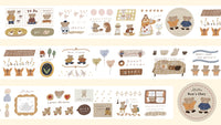 Ranmyu - BEAR'S DIARY | Kiss-Cut PET Tape