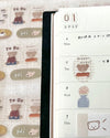 Ranmyu - BEAR'S DIARY | Kiss-Cut PET Tape