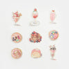 Gold-Foiled Berry Treats Dessert Flake Stickers
