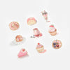 Gold-Foiled Berry Treats Dessert Flake Stickers