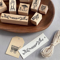 Tales On the Desk - BIRD GARLAND | Rubber Stamp