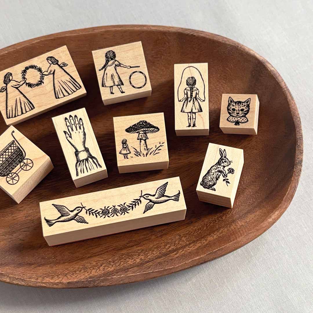 Tales On the Desk - BIRD GARLAND | Rubber Stamp