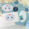 Blue Birds Mini Greeting Notecard Set