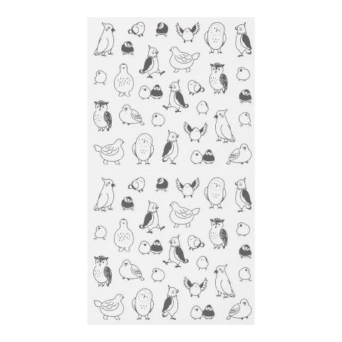Midori Removable Bird Planner Stickers
