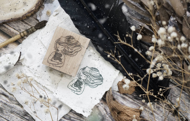 Black Milk Project - "Bird Comforter" Rubber Stamp