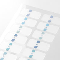 Midori Chiratto Removable Small Index Tabs - Numbered Blue