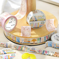 BGM - Gold-Foiled Bunnies Pink Washi Tape