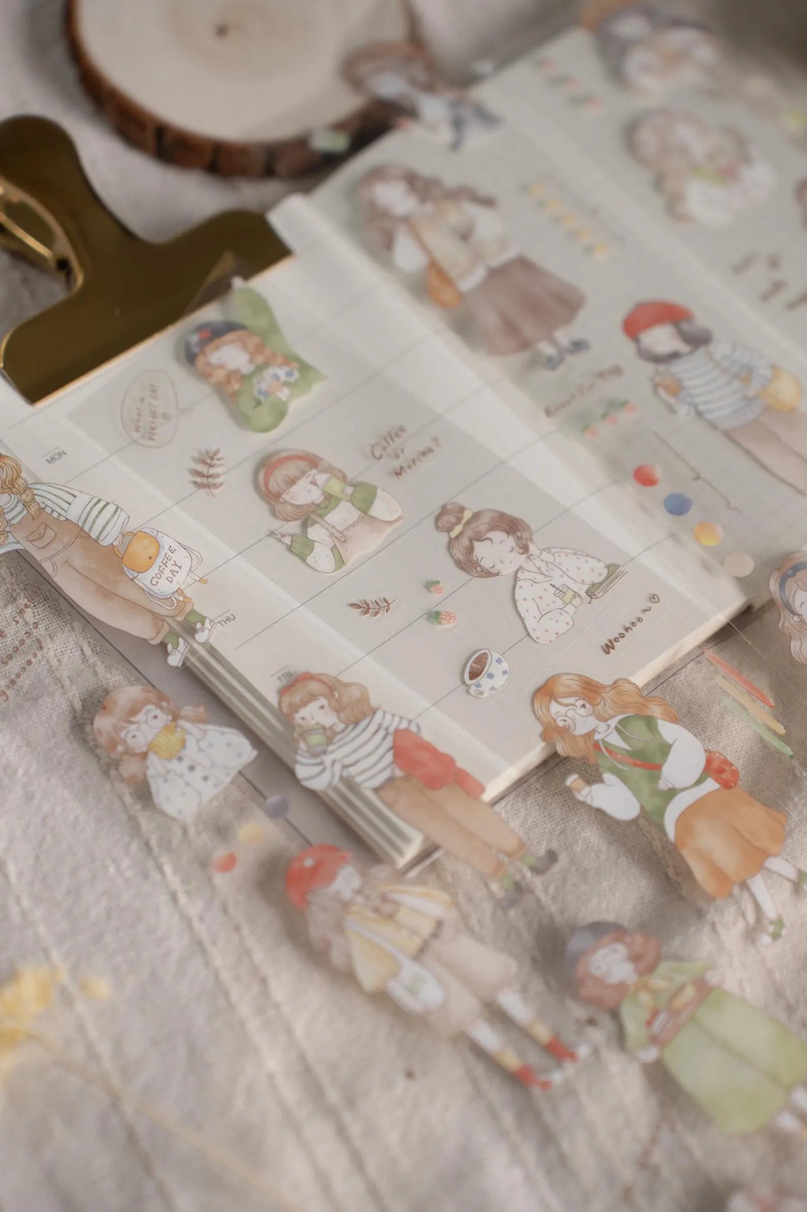 Sho Little Happiness - LET'S GO CAFE HOPPING | Kiss-Cut PET Tape