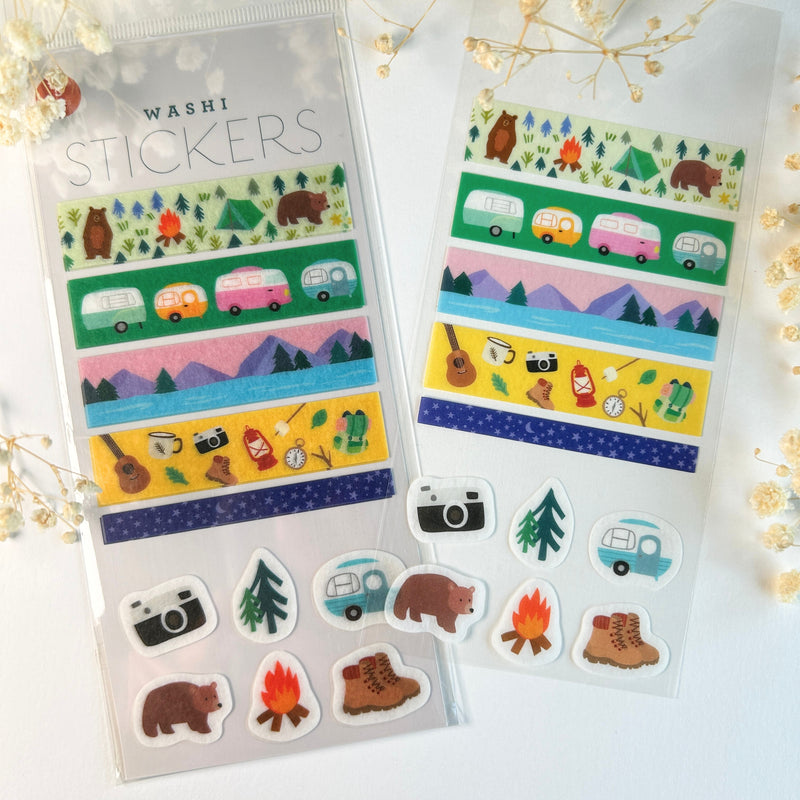 Girl of All Work - Summer Camping Washi Stickers
