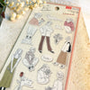Casual Girls Journal Deco Sticker Sheet
