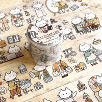 Miso Paper x Cat Collage Club - DAY IN THE LIFE | Kiss-Cut PET Tape