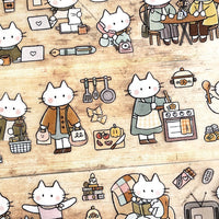 Miso Paper x Cat Collage Club - DAY IN THE LIFE | Kiss-Cut PET Tape