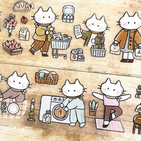 Miso Paper x Cat Collage Club - DAY IN THE LIFE | Kiss-Cut PET Tape