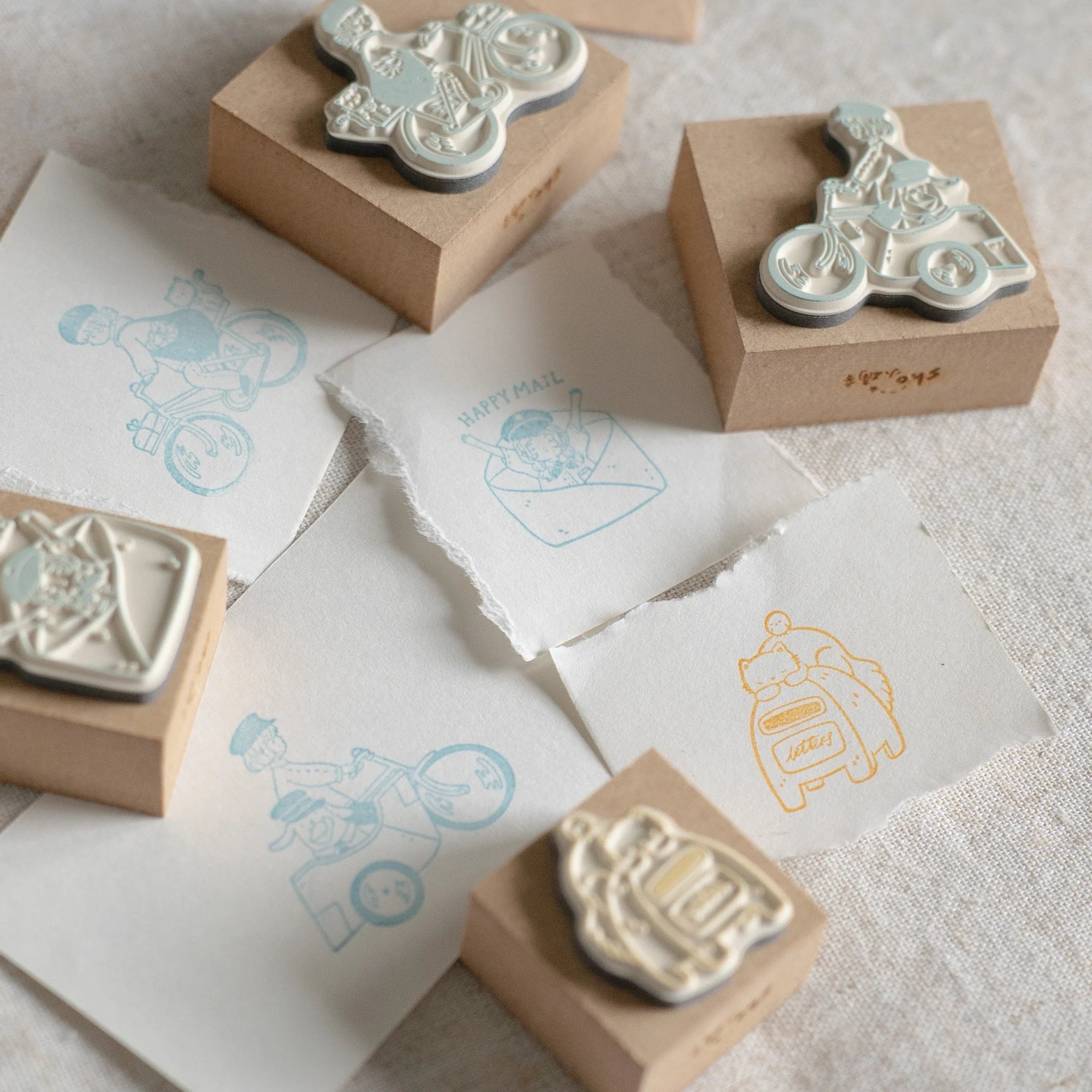 Sho Little Happiness - KITTY MAIL | Rubber Stamp