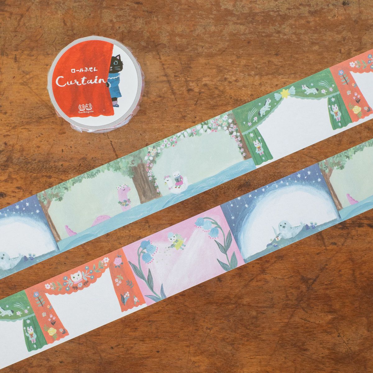 Tegamisha - YUMI KITAGISHI CURTAIN | Roll Sticky Notes