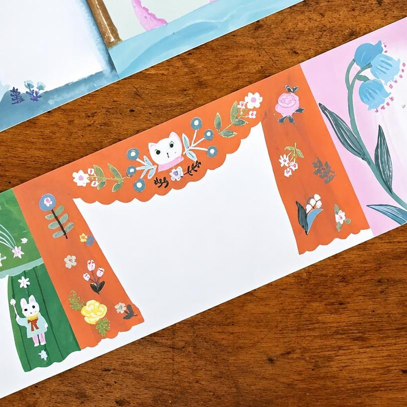 Tegamisha - YUMI KITAGISHI CURTAIN | Roll Sticky Notes