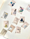 Pion - Japanese Minimal Style Postage Stickers (2 Sheets)
