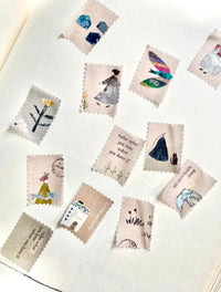 Pion - Japanese Minimal Style Postage Stickers (2 Sheets)
