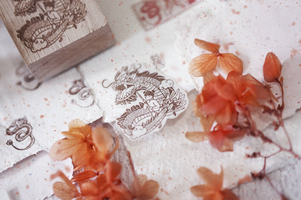 NEW LIMITED EDITION - Black Milk Project Dragon Dance Rubber Stamp