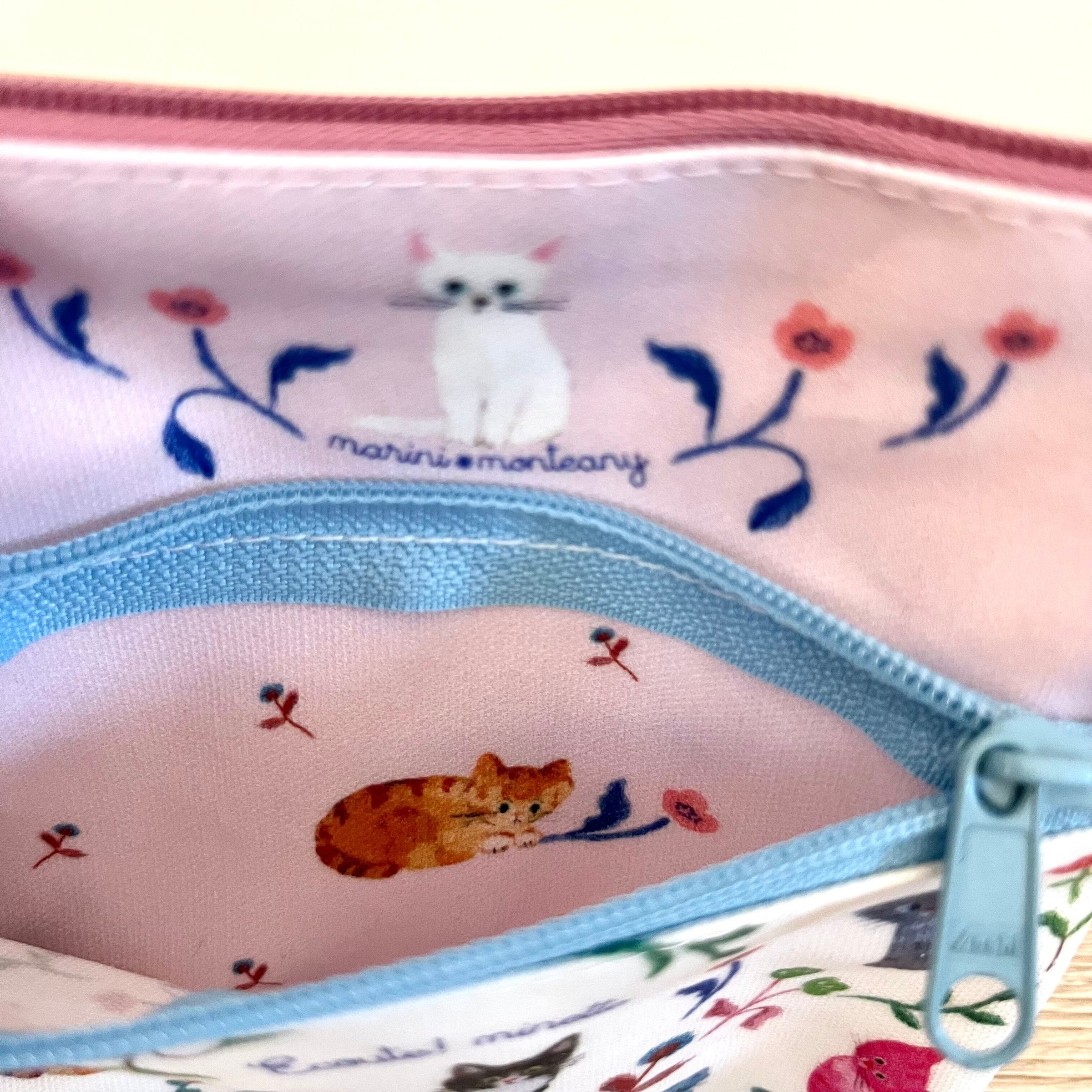 Marcs - MINETTE CATS & FLOWERS | Zipper Pouch