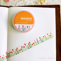 Girl of All Work - Field of Hearts Washi Tape