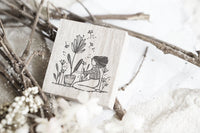 Black Milk Project - GARDENING GIRL (Monochrome Series) | Rubber Stamp