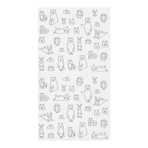 Midori Removable Forest Animals Planner Stickers