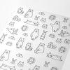 Midori Removable Forest Animals Planner Stickers