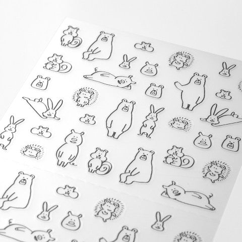 Midori Removable Forest Animals Planner Stickers