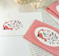 Fox Mini Greeting Notecard Set