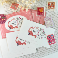 Fox Mini Greeting Notecard Set