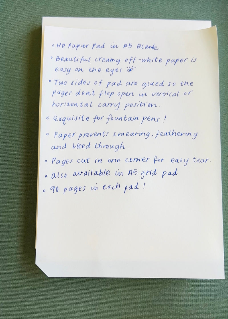Midori MD A5 Blank Paper Pad