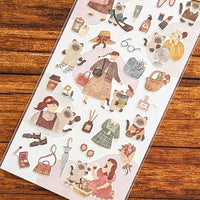 Mind Wave - GIRL & ANIMAL FRIENDS | Stickers