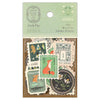 Antik Piac Vintage Style Postage Flake Stickers (Green)