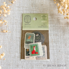 Nuku - Antik Piac Vintage Style Postage Flake Stickers (Green)