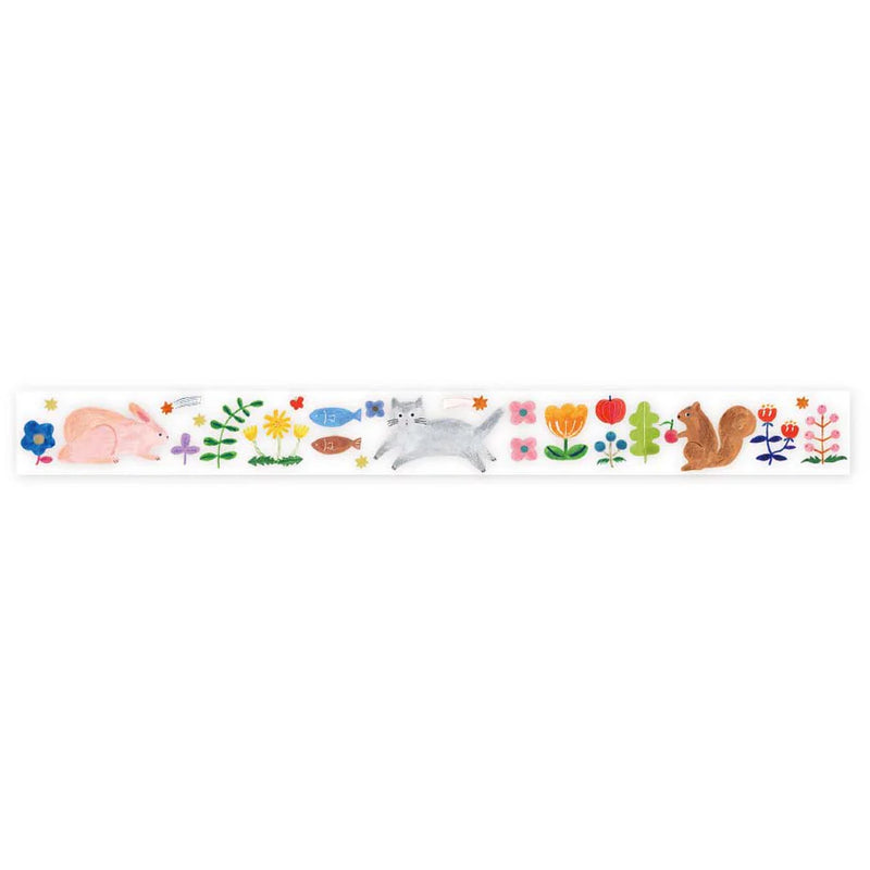 Cozyca x Aiko Fukawa - HAPPY GARDEN | Clear Washi Tape