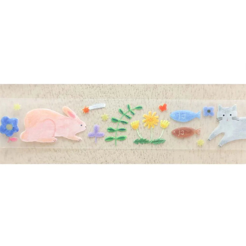 Cozyca x Aiko Fukawa - HAPPY GARDEN | Clear Washi Tape