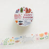 Cozyca x Aiko Fukawa - HAPPY GARDEN | Clear Washi Tape