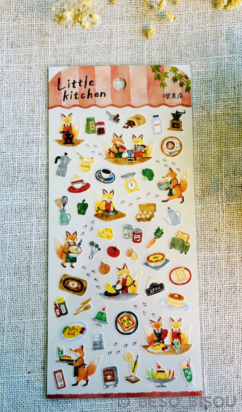 Mind Wave - Foxes in the Little Kitchen Stickers