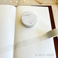 Minimalist Light Grid Washi Tape