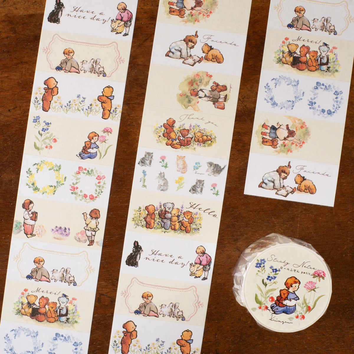 Tegamisha - VINTAGE TEDDY BEAR KRIMGEN | Roll Sticky Notes