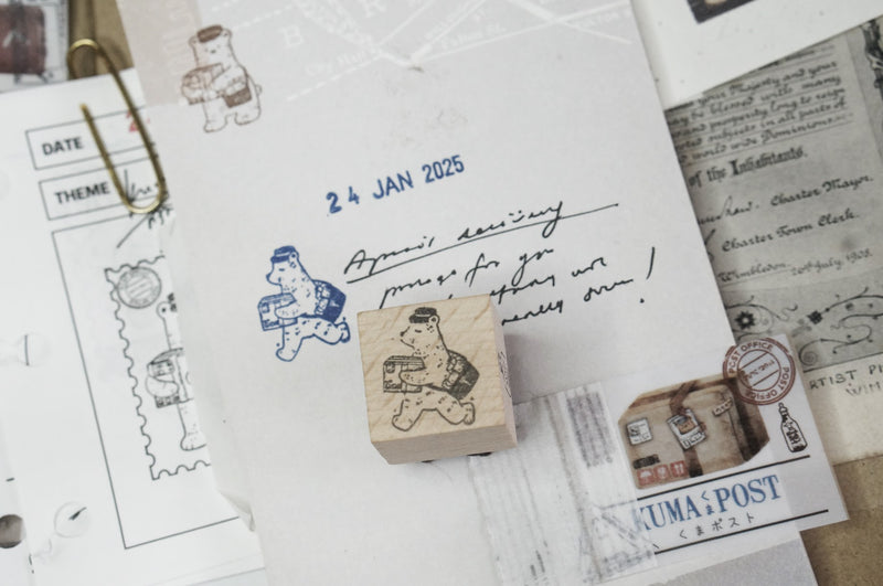 Black Milk Project - "Mini Kuma Post" Series Rubber Stamps | 3 Designs