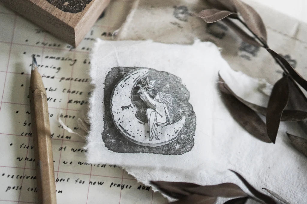 Black Milk Project - GRACEFUL MOON (Prayer Series) | Rubber Stamp