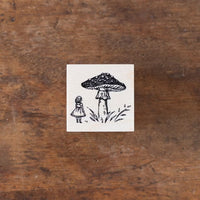 Tales On the Desk - MUSHROOM & GIRL | Rubber Stamp