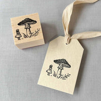 Tales On the Desk - MUSHROOM & GIRL | Rubber Stamp